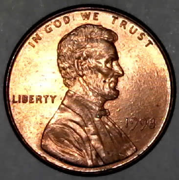 1998-P-Lincoln-Memorial-Cent-With-Small-Cud?-It's-Raised